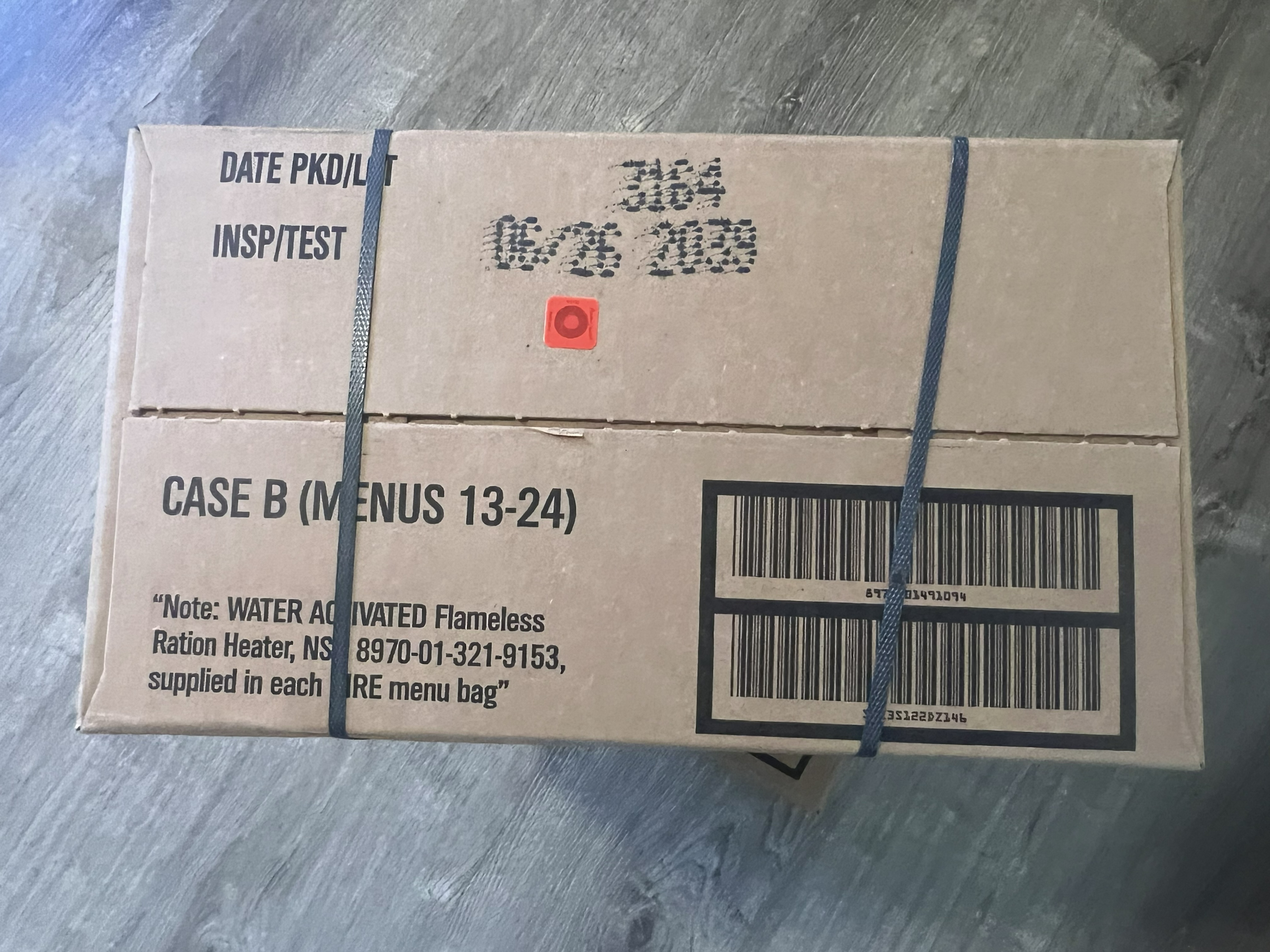 Menu B MRE Case